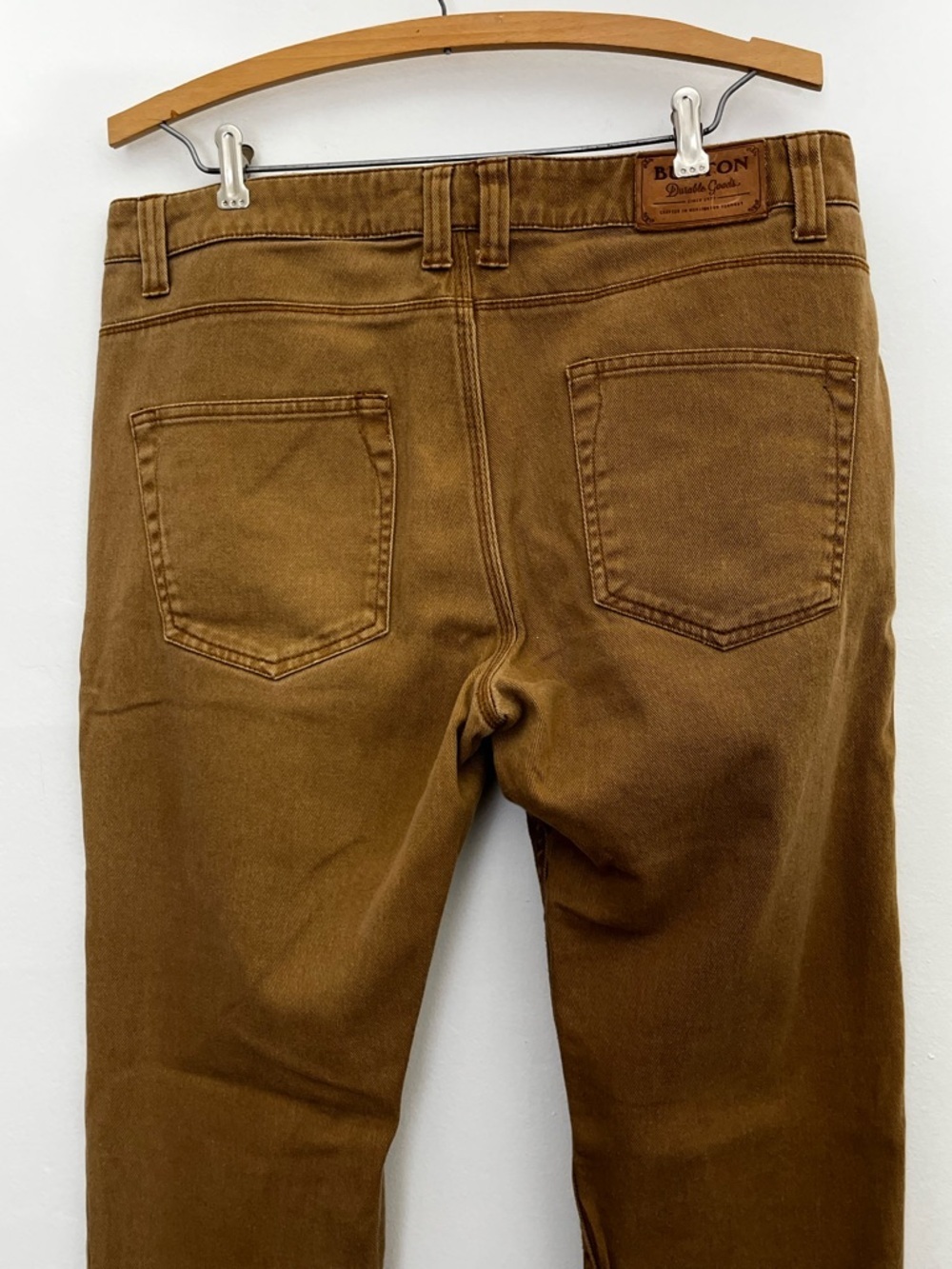 Burton Slim Straight Jeans Men’s 34 Brown Denim Pants Skate Workwear Casual - Picture 5 of 7